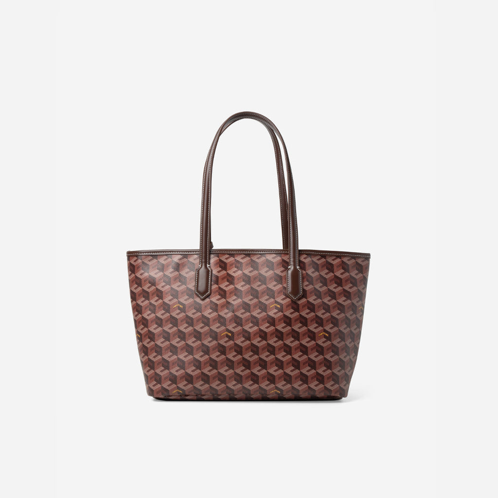 Russo Medium Tote Bag in Cubic Garden Monogram - Practical & Stylish Carry-All