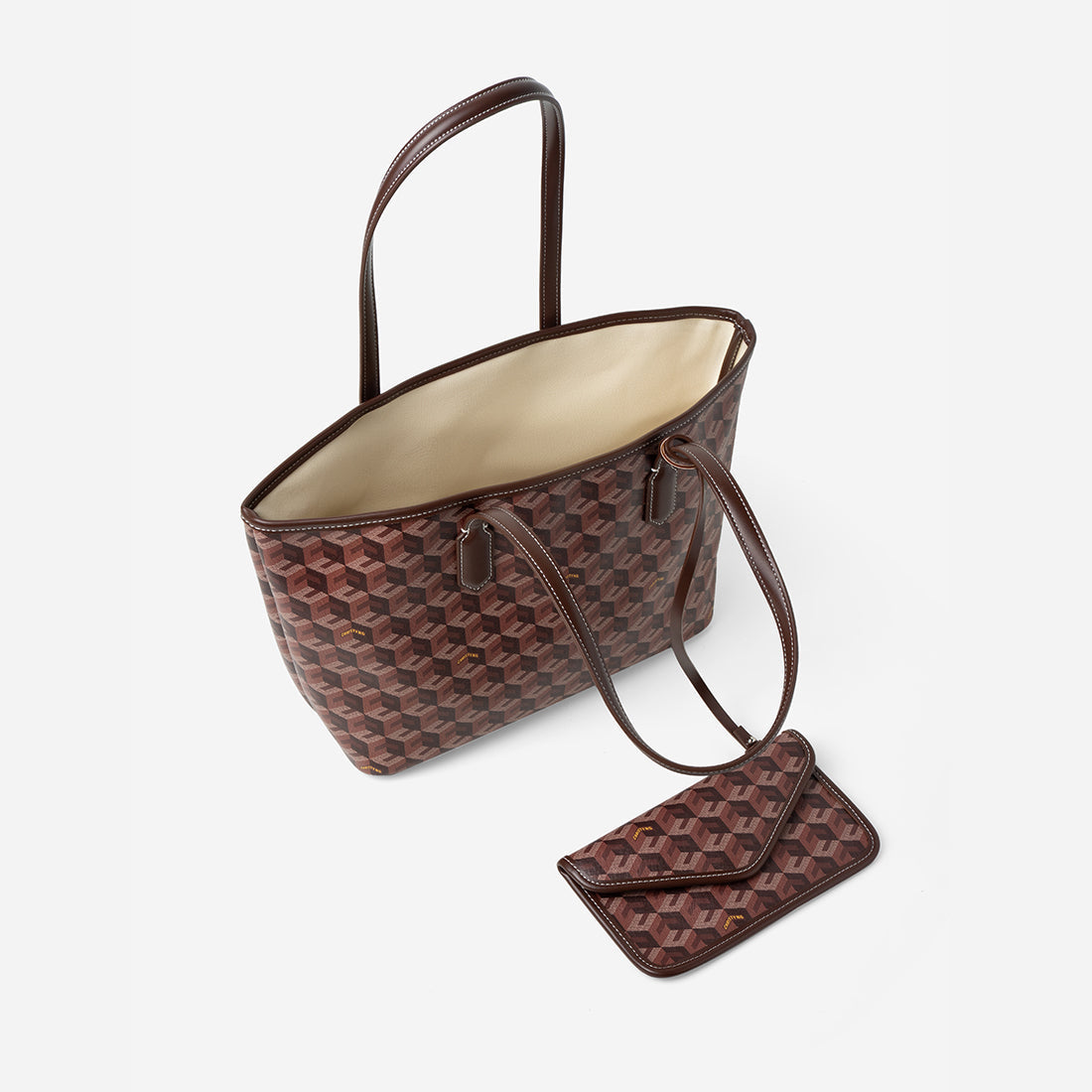 Russo Medium Tote Bag in Cubic Garden Monogram - Practical & Stylish Carry-All