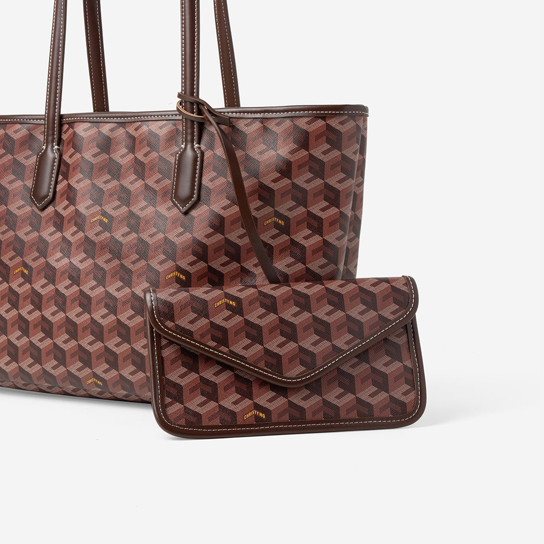 Russo Medium Tote Bag in Cubic Garden Monogram - Practical & Stylish Carry-All