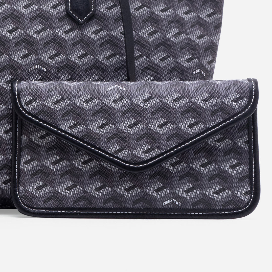 Russo Medium Tote Bag in Cubic Garden Monogram - Practical & Stylish Carry-All