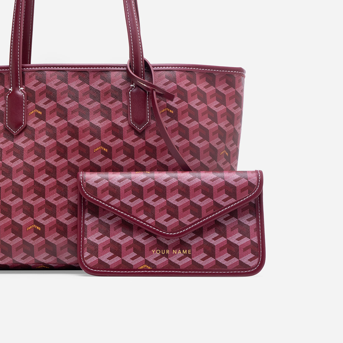 Russo Medium Tote Bag in Cubic Garden Monogram - Practical & Stylish Carry-All