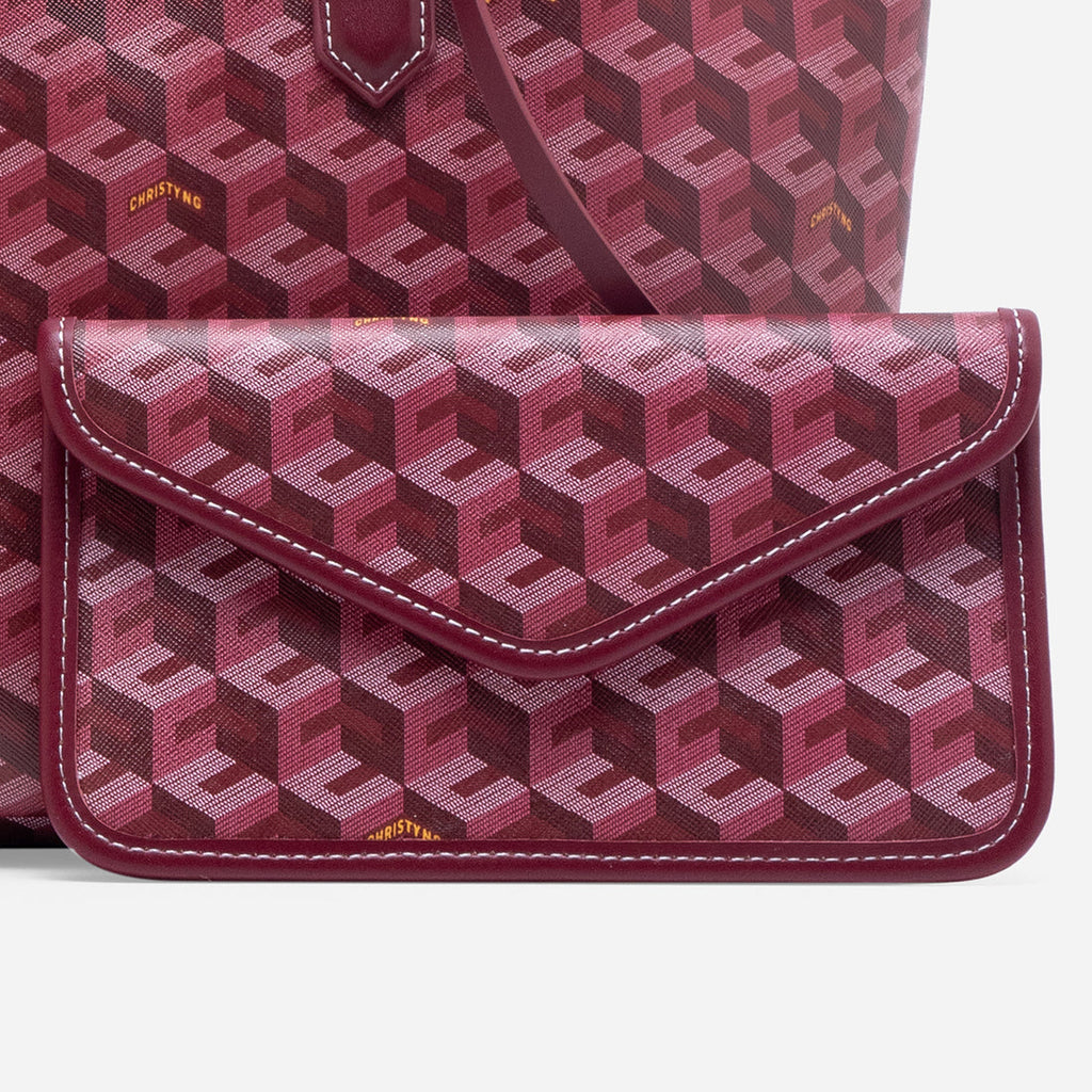 Russo Medium Tote Bag in Cubic Garden Monogram - Practical & Stylish Carry-All