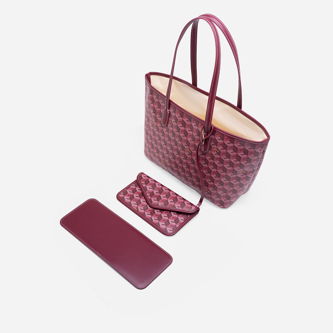 Russo Medium Tote Bag in Cubic Garden Monogram - Practical & Stylish Carry-All