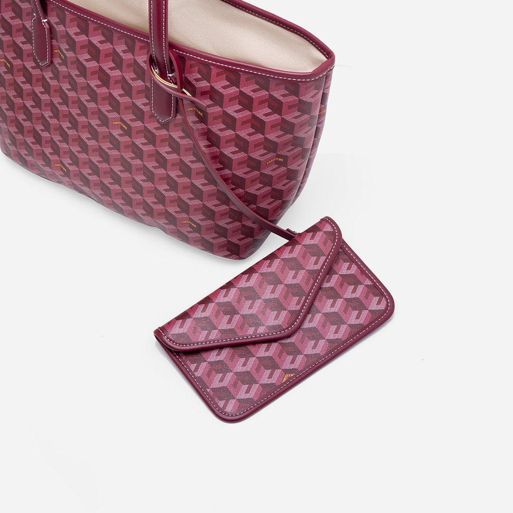 Russo Medium Tote Bag in Cubic Garden Monogram - Practical & Stylish Carry-All