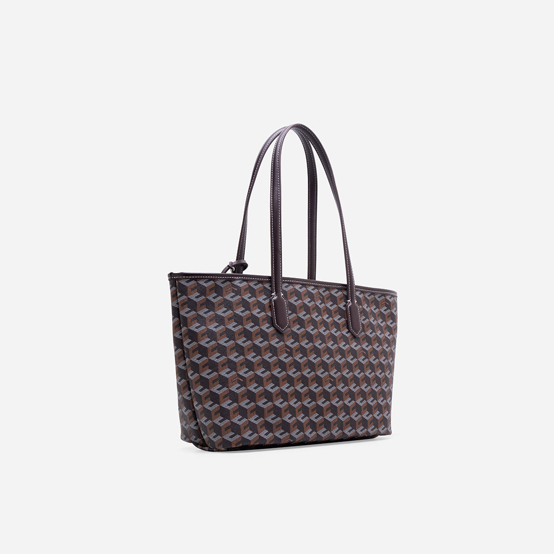 Russo Medium Tote Bag in Cubic Garden Monogram - Practical & Stylish Carry-All