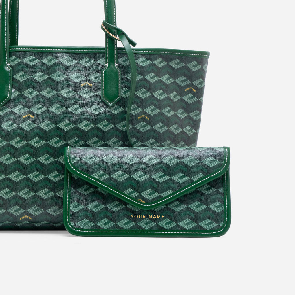 Russo Medium Tote Bag in Cubic Garden Monogram - Practical & Stylish Carry-All