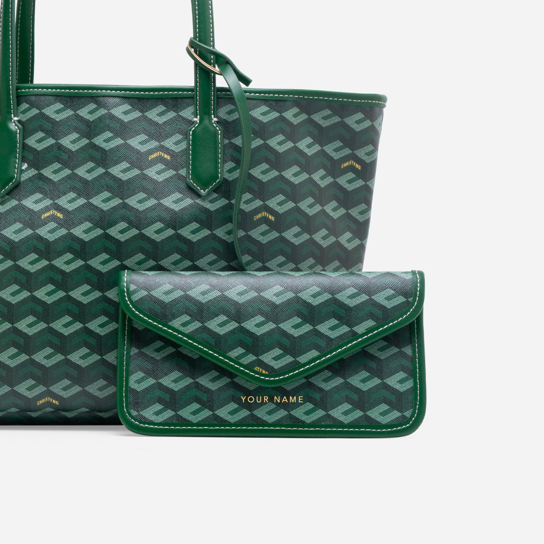 Russo Medium Tote Bag in Cubic Garden Monogram - Practical & Stylish Carry-All