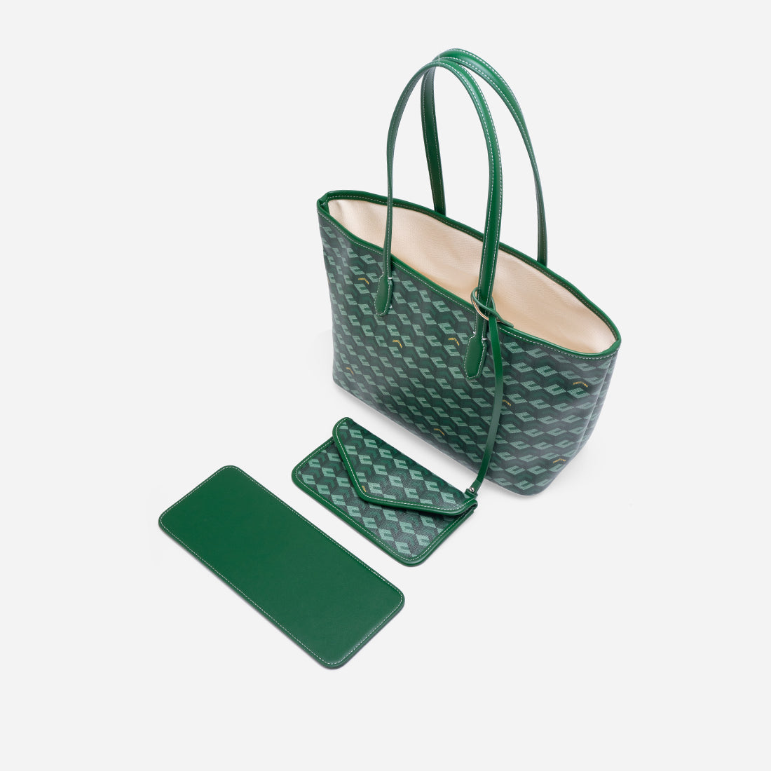 Russo Medium Tote Bag in Cubic Garden Monogram - Practical & Stylish Carry-All