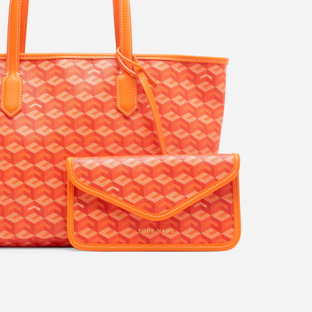 Russo Medium Tote Bag in Cubic Garden Monogram - Practical & Stylish Carry-All