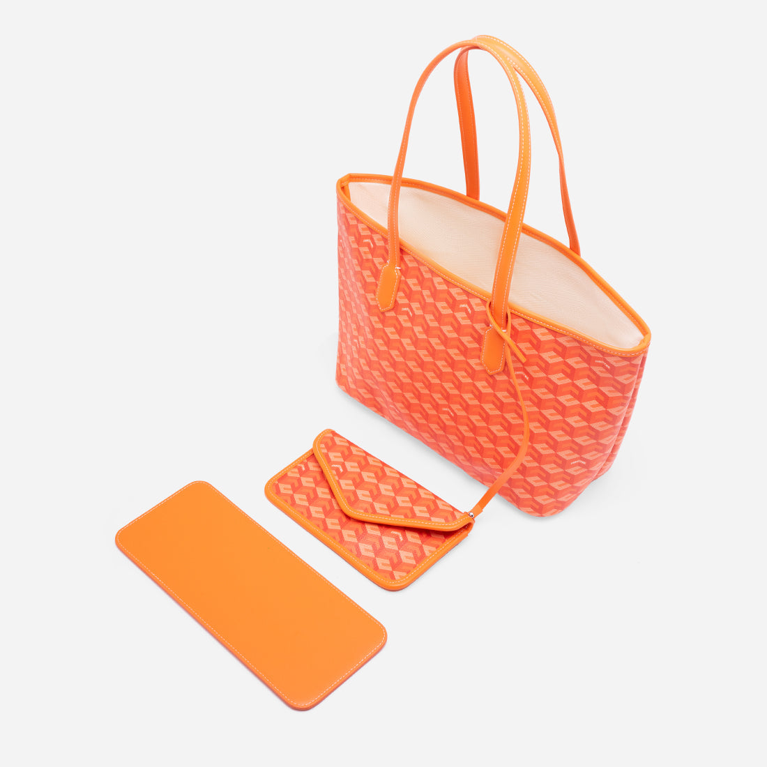 Russo Medium Tote Bag in Cubic Garden Monogram - Practical & Stylish Carry-All