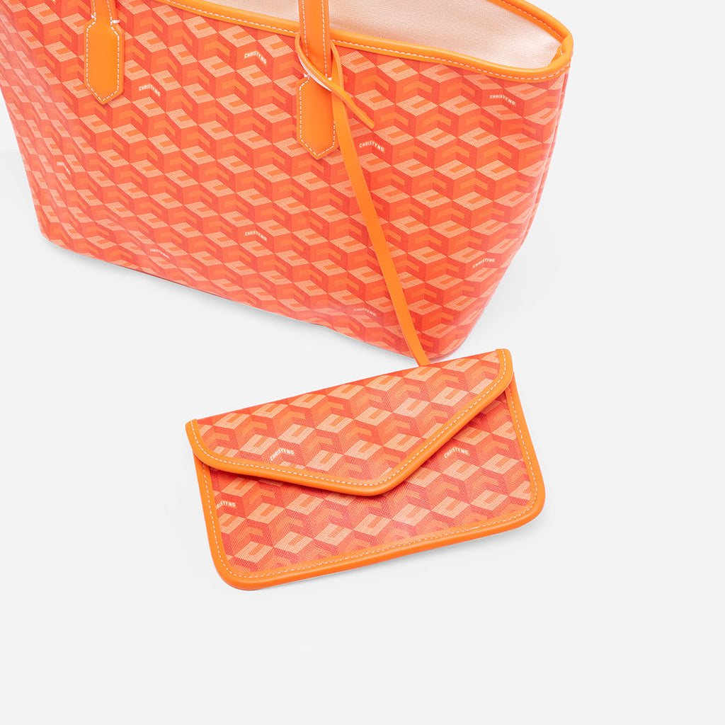 Russo Medium Tote Bag in Cubic Garden Monogram - Practical & Stylish Carry-All