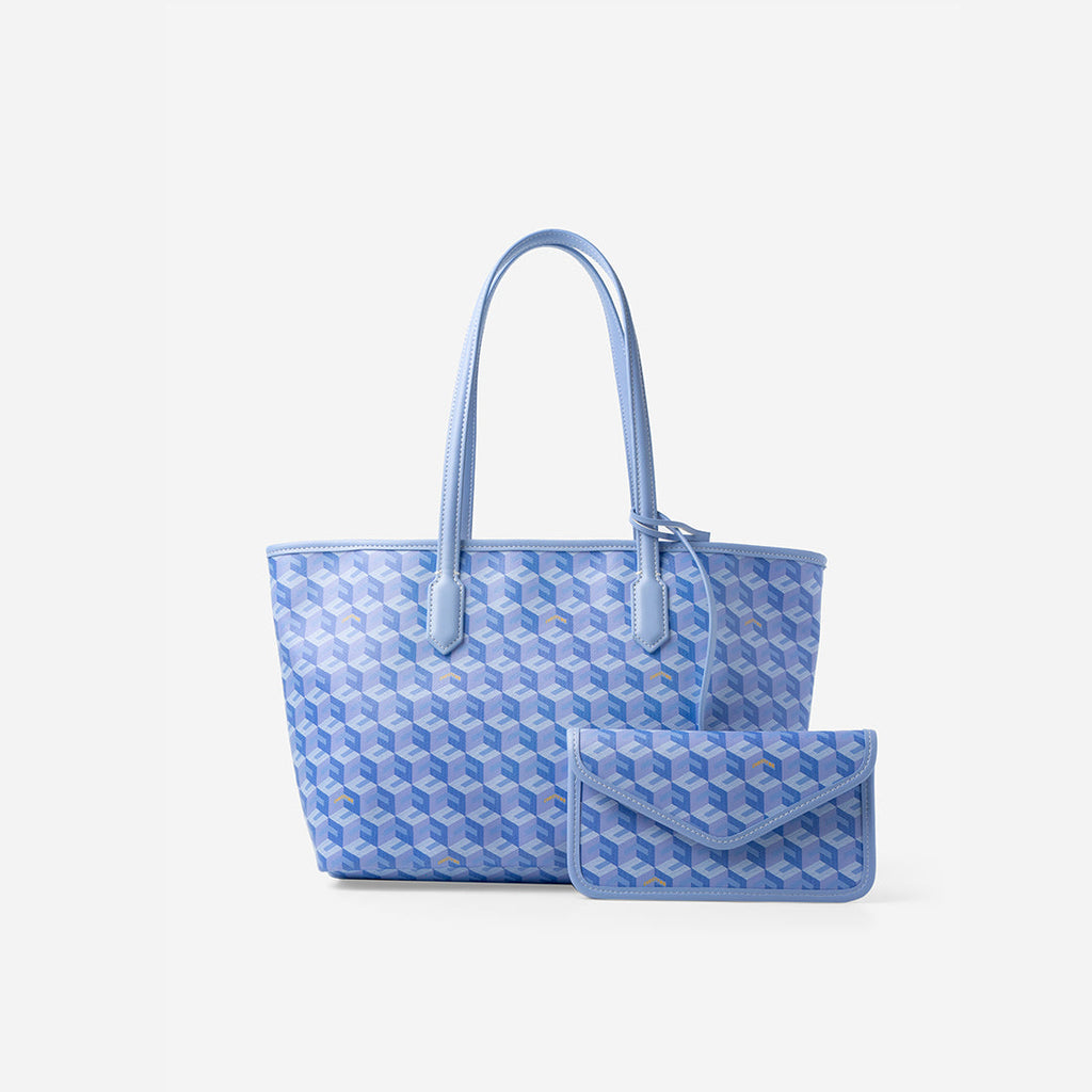 Russo Medium Tote Bag in Cubic Garden Monogram - Practical & Stylish Carry-All