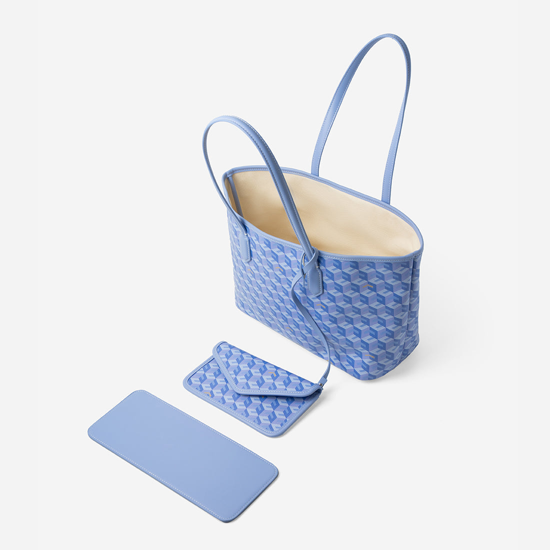 Russo Medium Tote Bag in Cubic Garden Monogram - Practical & Stylish Carry-All