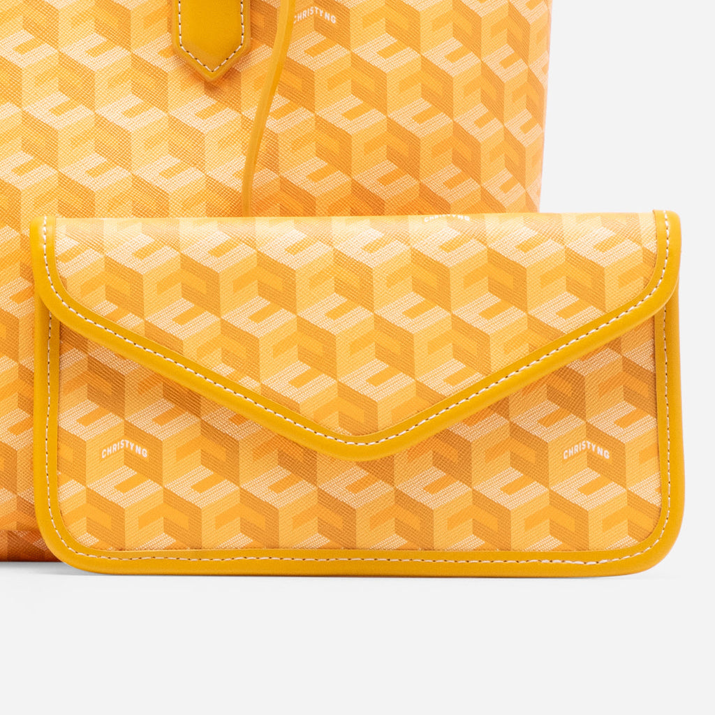 Russo Medium Tote Bag in Cubic Garden Monogram - Practical & Stylish Carry-All