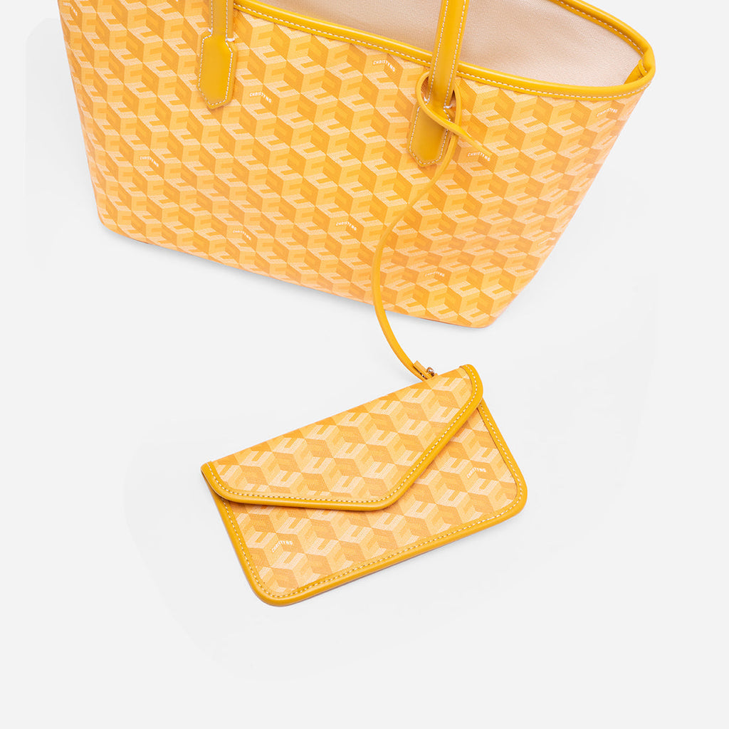 Russo Medium Tote Bag in Cubic Garden Monogram - Practical & Stylish Carry-All