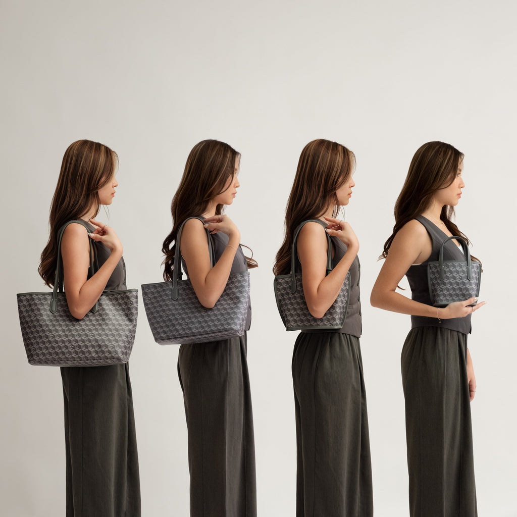 Russo Medium Tote Bag in Cubic Garden Monogram - Practical & Stylish Carry-All