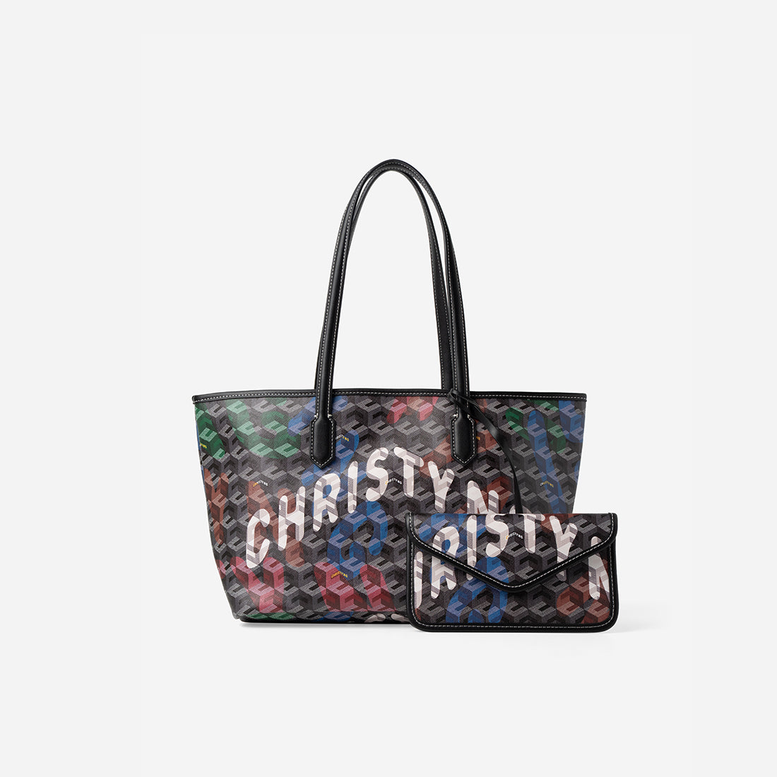 Russo Medium Tote Bag in Cubic Garden Monogram - Practical & Stylish Carry-All