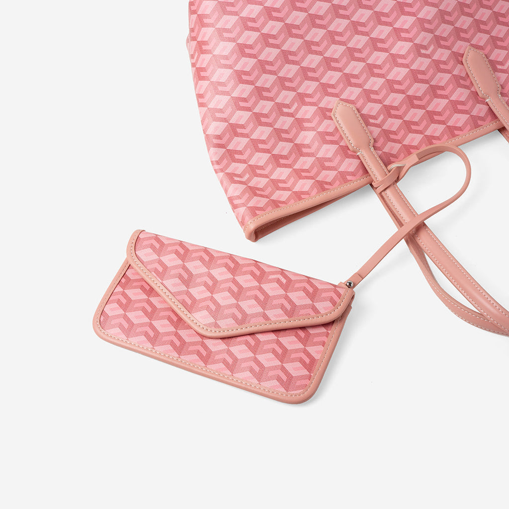 Russo Medium Tote Bag in Cubic Garden Monogram - Practical & Stylish Carry-All