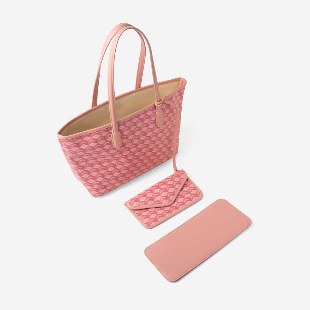 Russo Medium Tote Bag in Cubic Garden Monogram - Practical & Stylish Carry-All